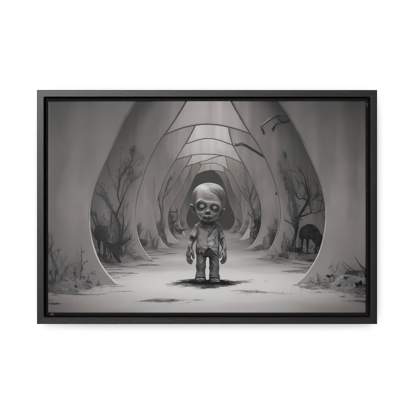 "Echoes of the Forgotten" - Gallery Canvas Wraps, Horizontal Frame