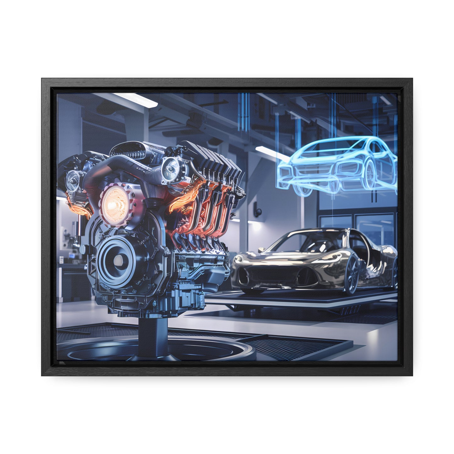 "Cutting-Edge Automotive Engineering" - Gallery Canvas Wraps, Horizontal Frame