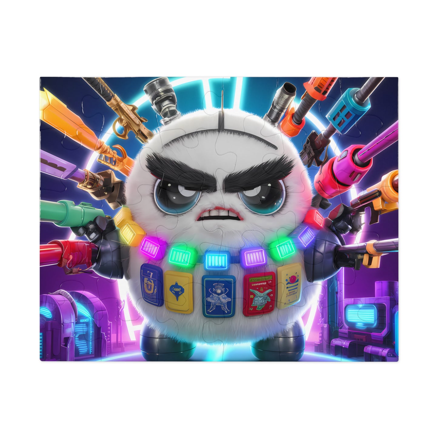 Battle-Ready Fluffbot - Jigsaw Puzzle (30, 110, 252, 500,1000-Piece)