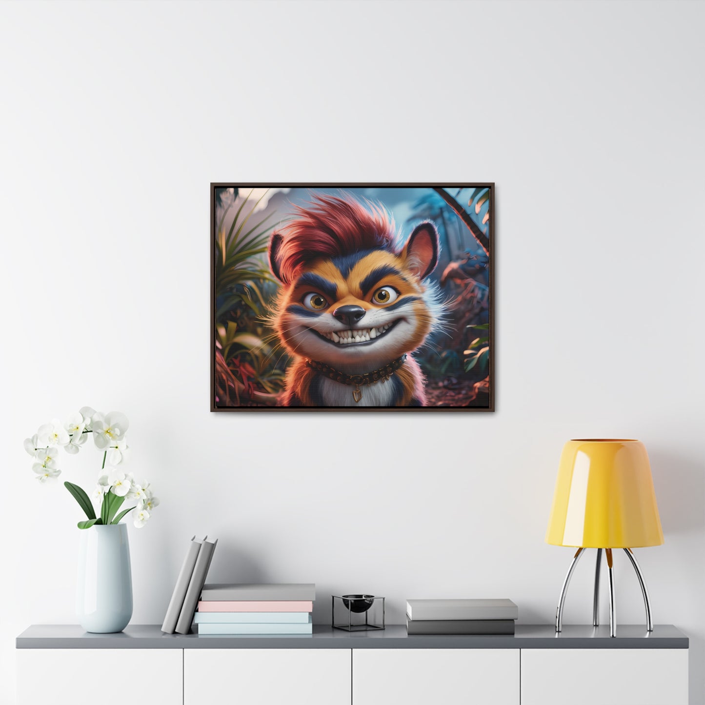 Rebel in the Jungle - Gallery Canvas Wraps, Horizontal Frame
