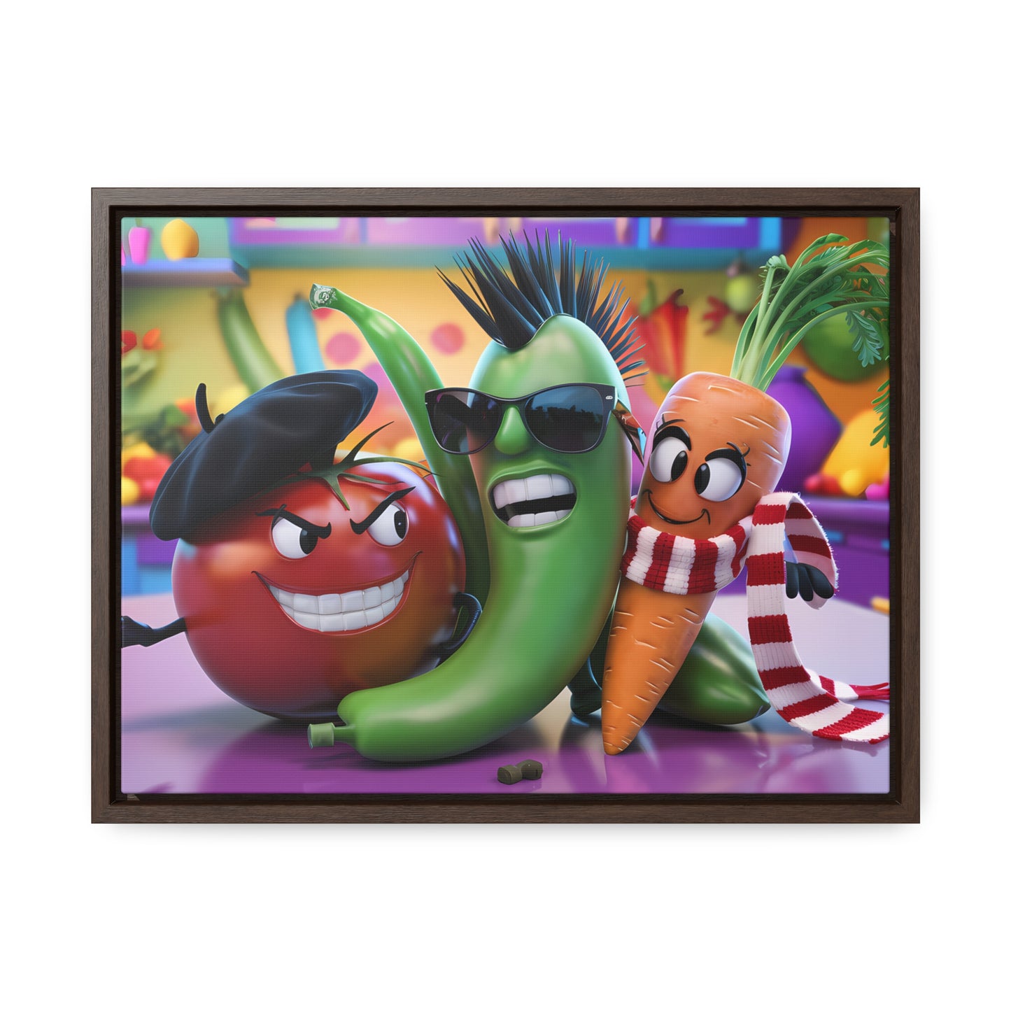 Veggie Rebels - Gallery Canvas Wraps, Horizontal Frame