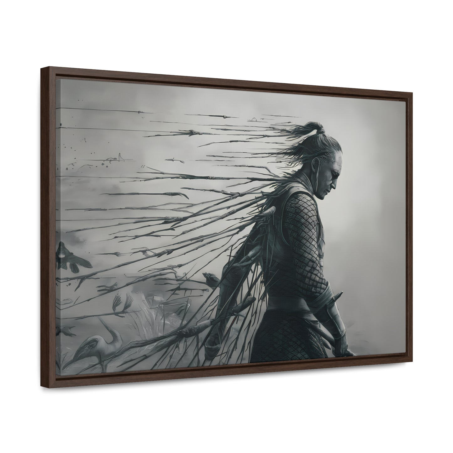 "Endurance in Silence" - Gallery Canvas Wraps, Horizontal Frame