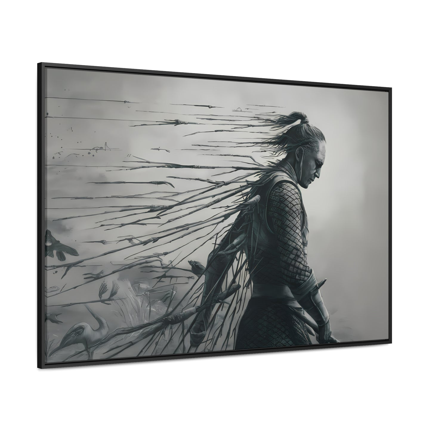 "Endurance in Silence" - Gallery Canvas Wraps, Horizontal Frame