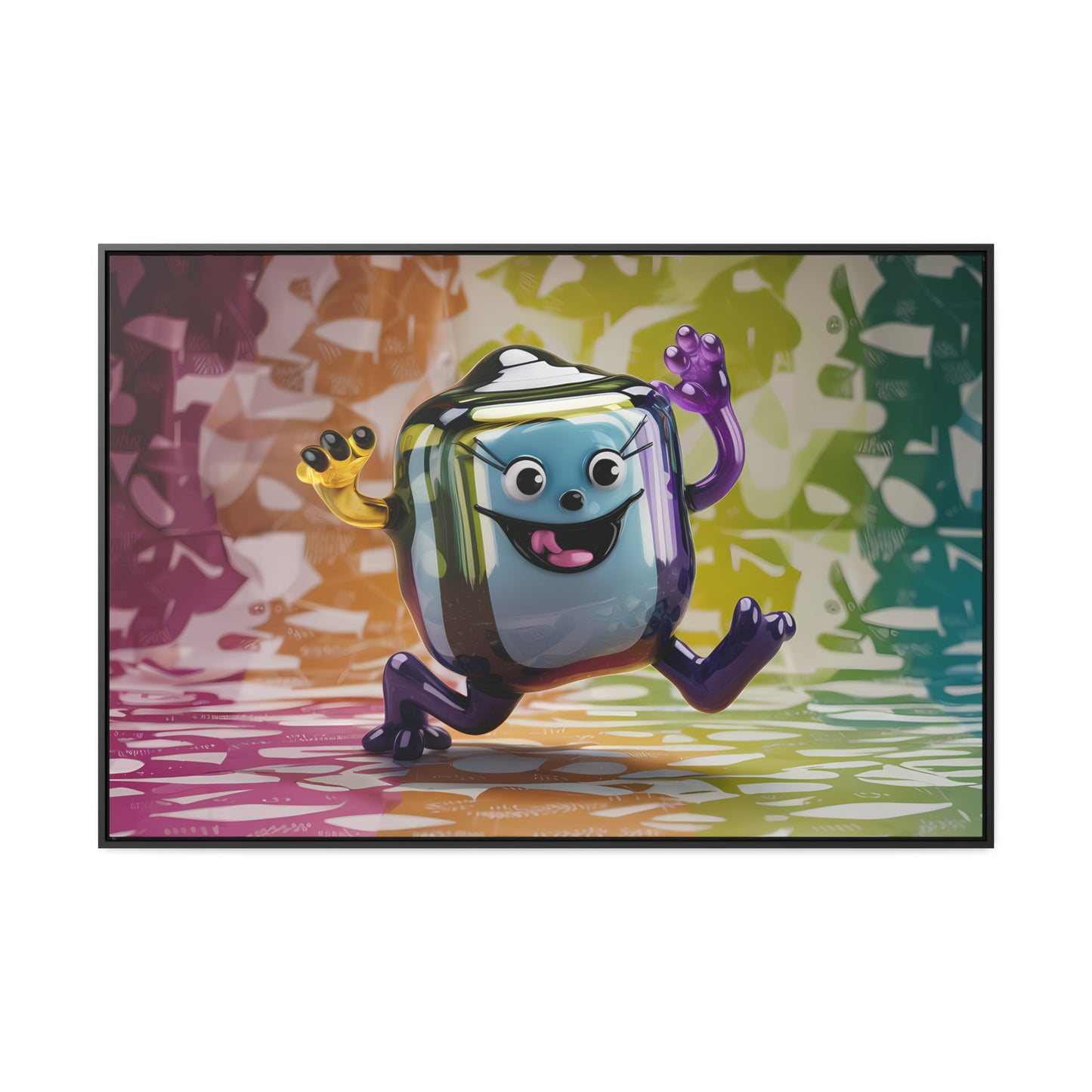 Bubbly Joy in Glass Form - Gallery Canvas Wraps, Horizontal Frame