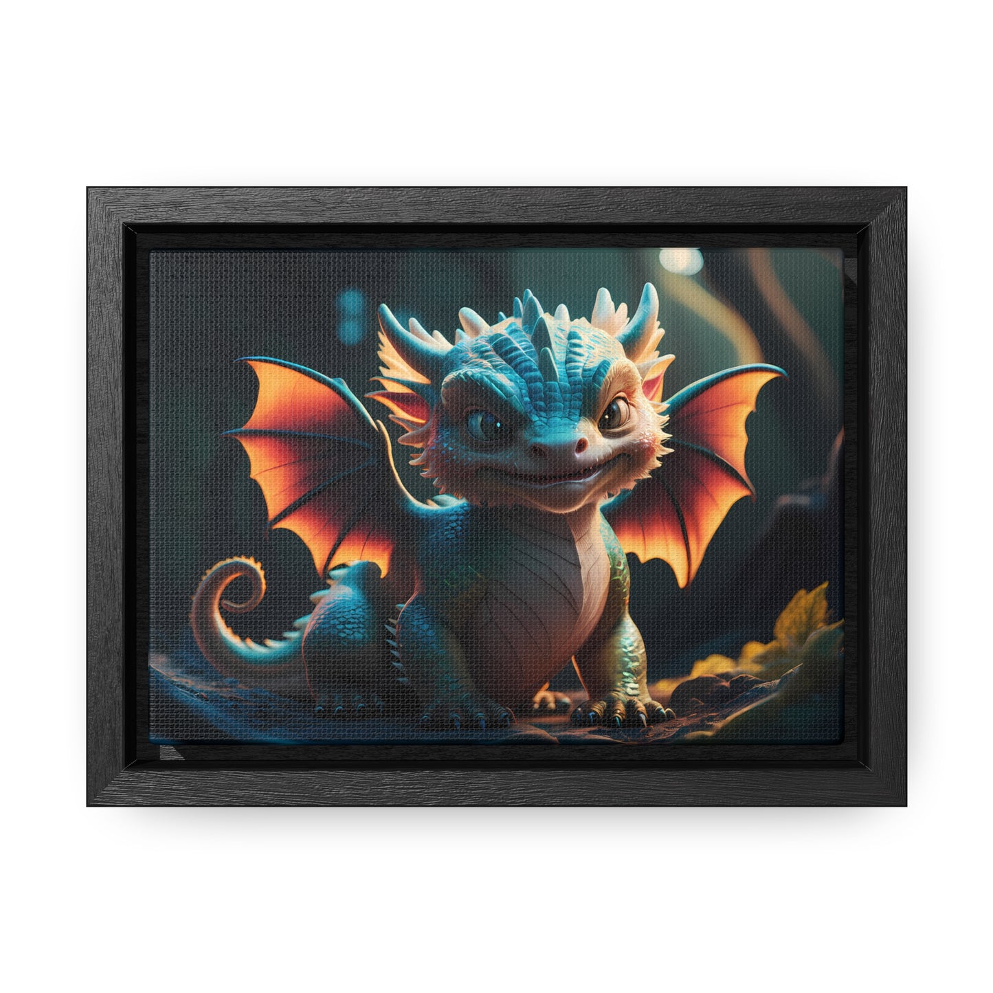 "Forest Guardian Hatchling" - Gallery Canvas Wraps, Horizontal Frame