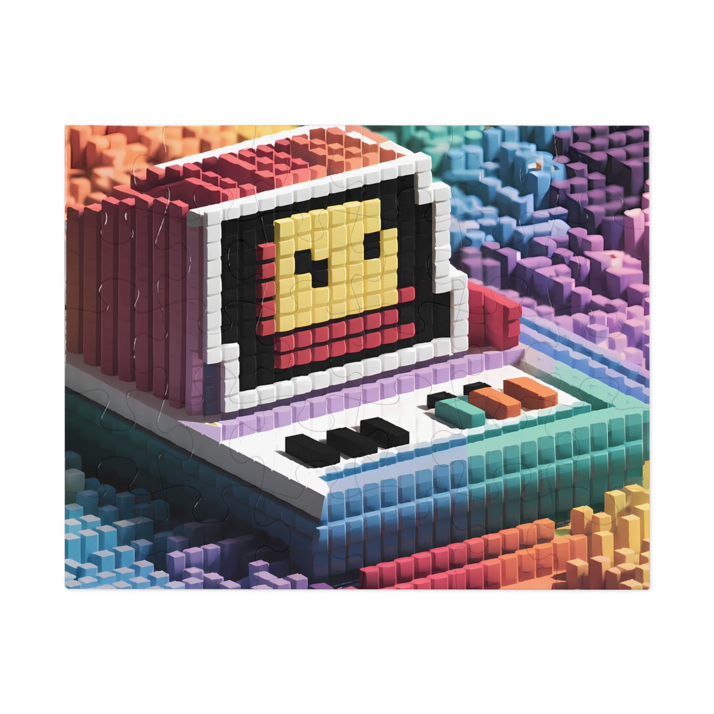 Pixelated Retro Vibes - Jigsaw Puzzle (30, 110, 252, 500,1000-Piece)
