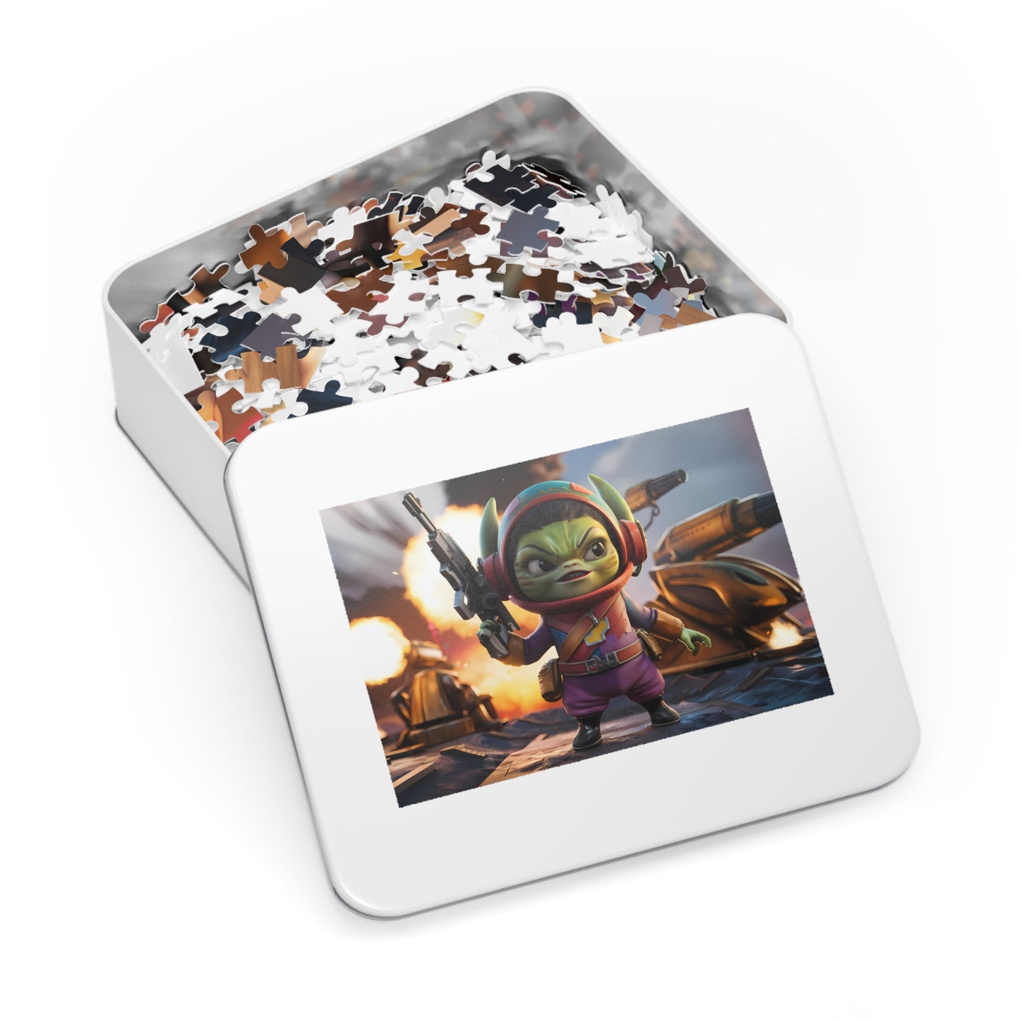 Space Commando in Action - Jigsaw Puzzle (30, 110, 252, 500,1000-Piece)