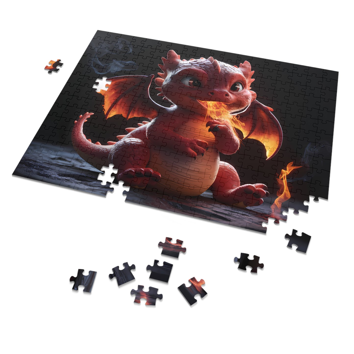 "Ember's First Flame" - Jigsaw Puzzle (30, 110, 252, 500,1000-Piece)