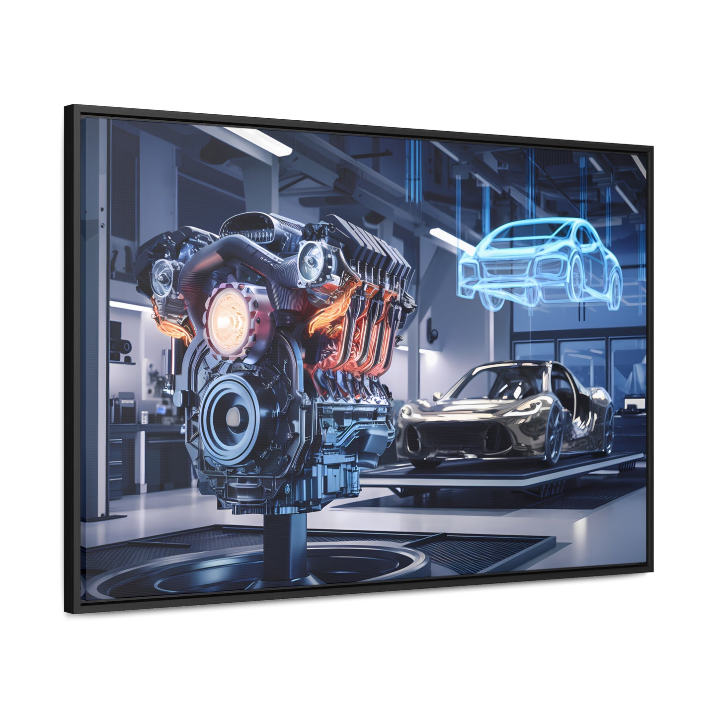 "Cutting-Edge Automotive Engineering" - Gallery Canvas Wraps, Horizontal Frame