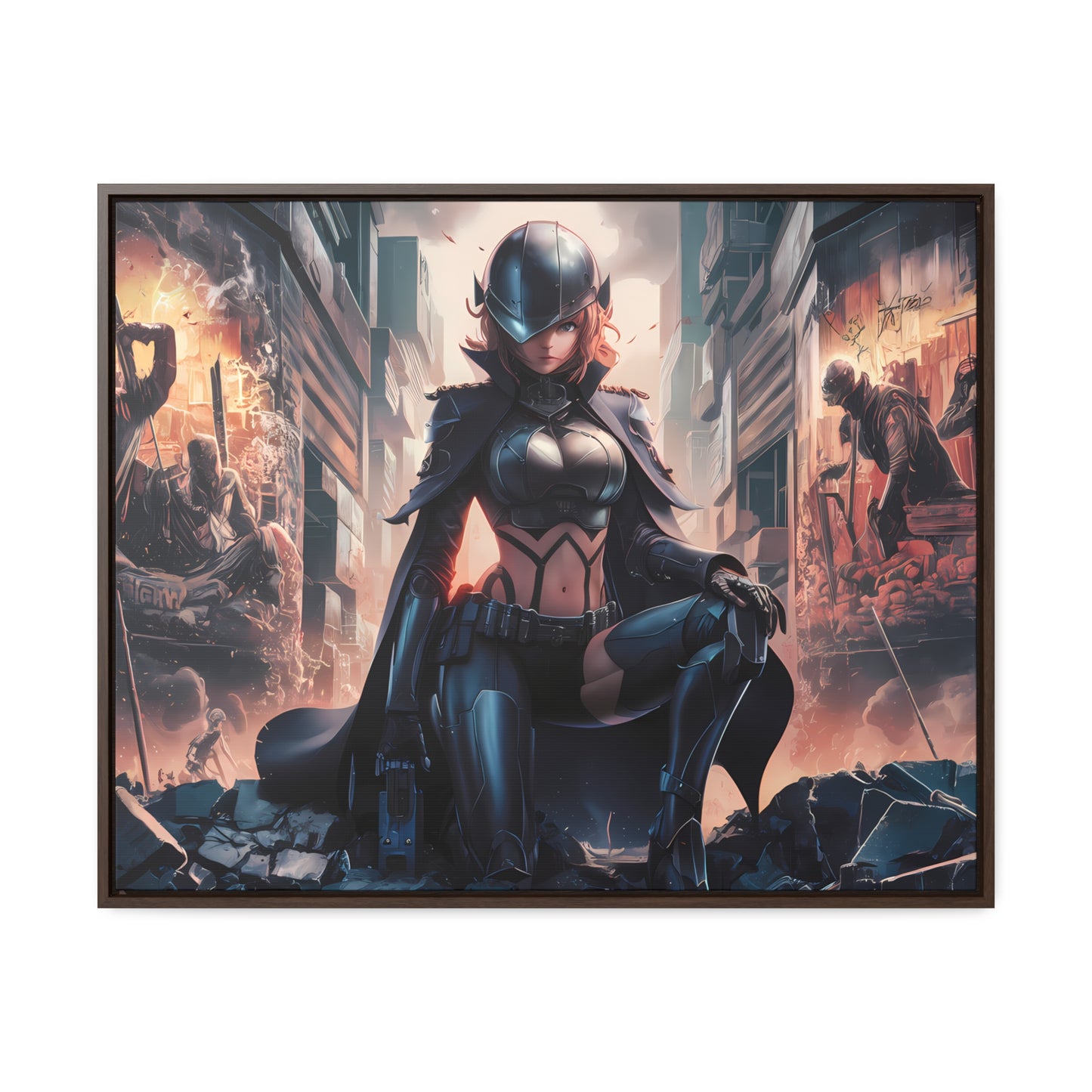 "Shadow of the Resistance" - Gallery Canvas Wraps, Horizontal Frame