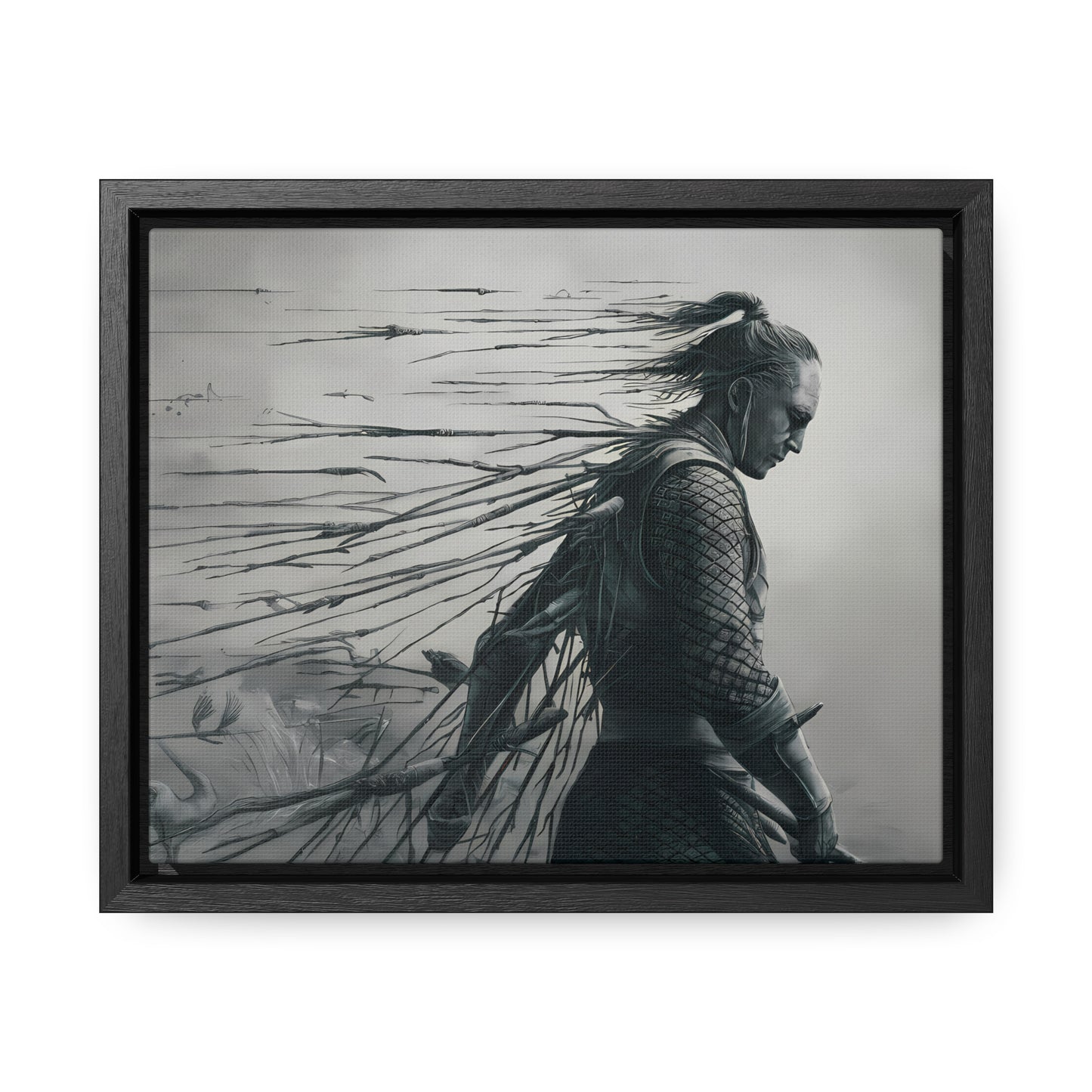 "Endurance in Silence" - Gallery Canvas Wraps, Horizontal Frame