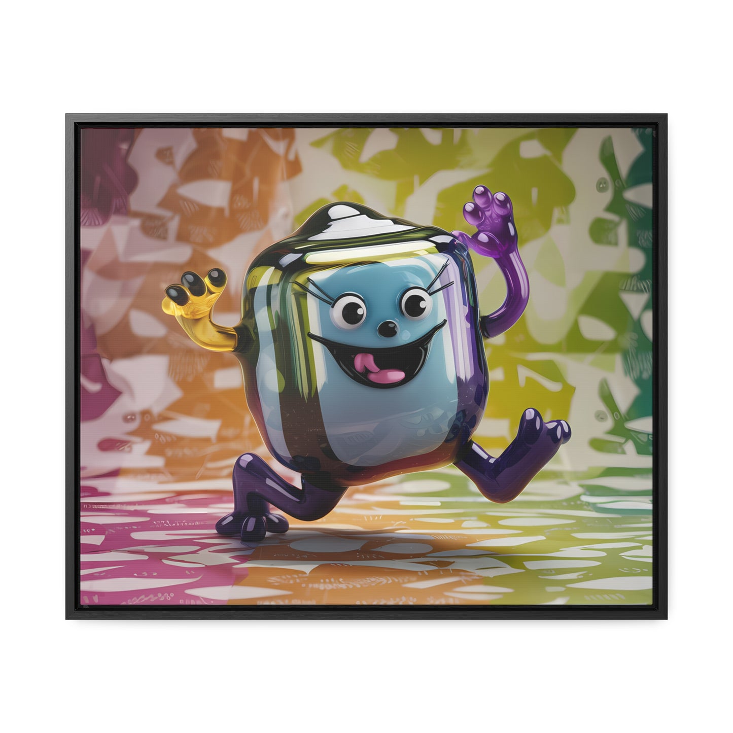 Bubbly Joy in Glass Form - Gallery Canvas Wraps, Horizontal Frame