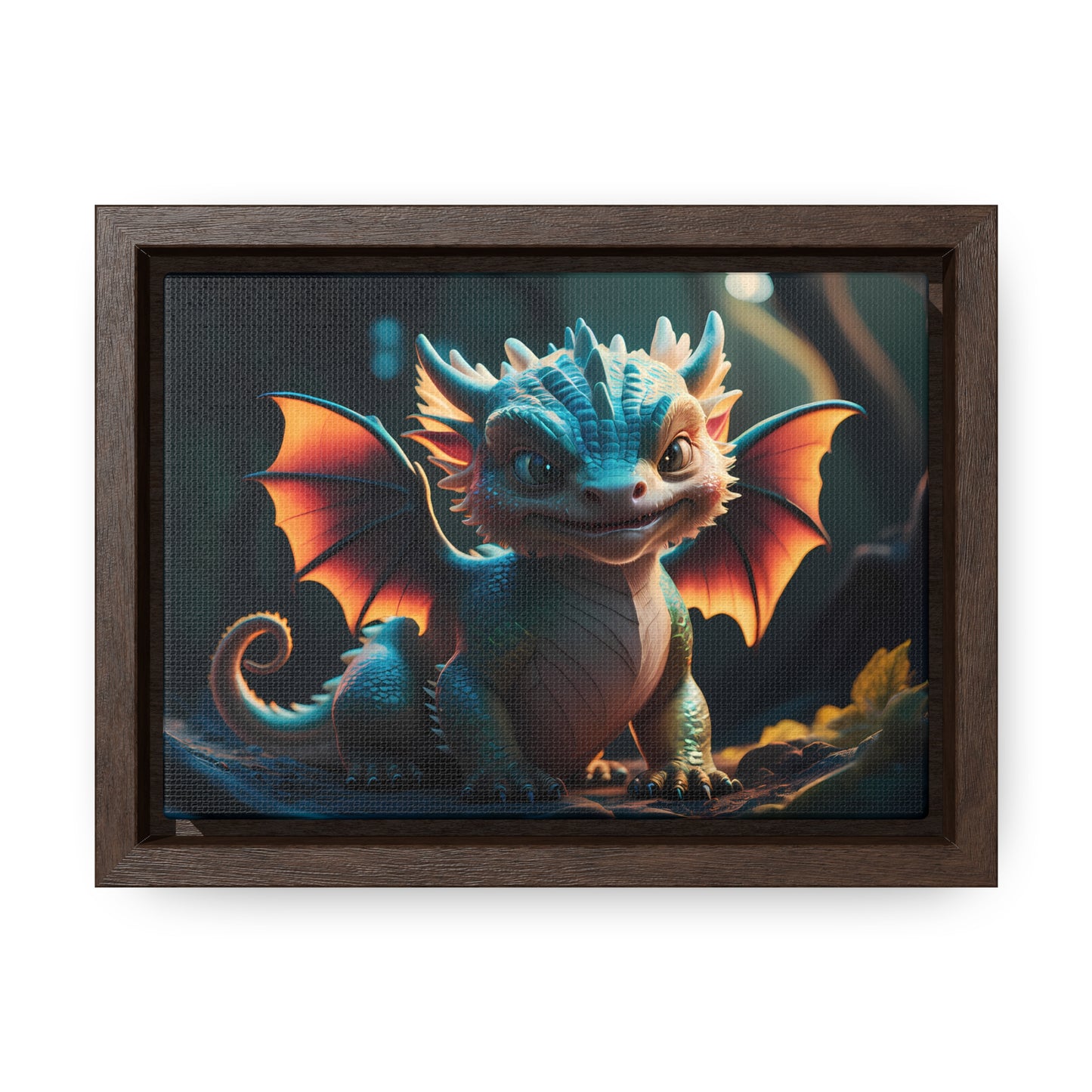 "Forest Guardian Hatchling" - Gallery Canvas Wraps, Horizontal Frame