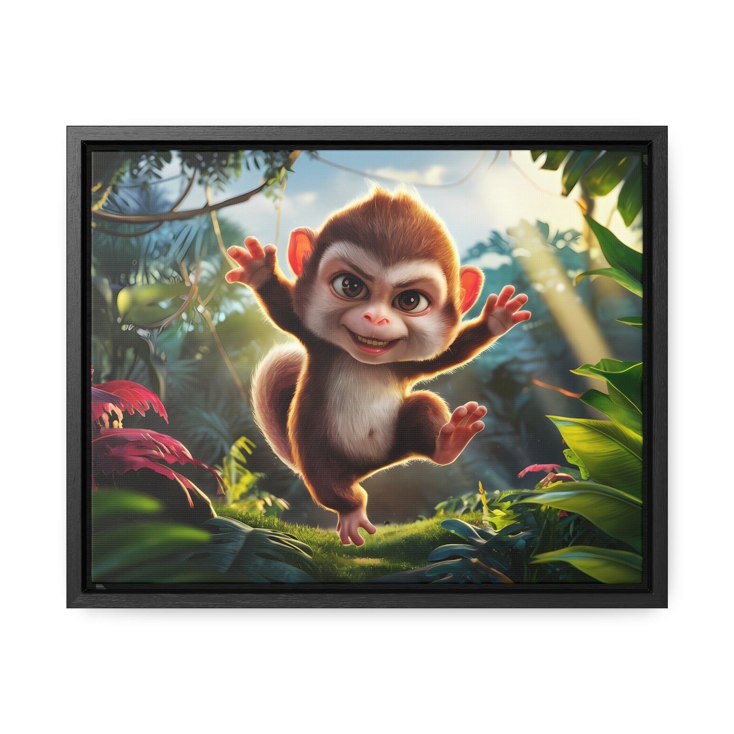 Jungle Joy - Gallery Canvas Wraps, Horizontal Frame