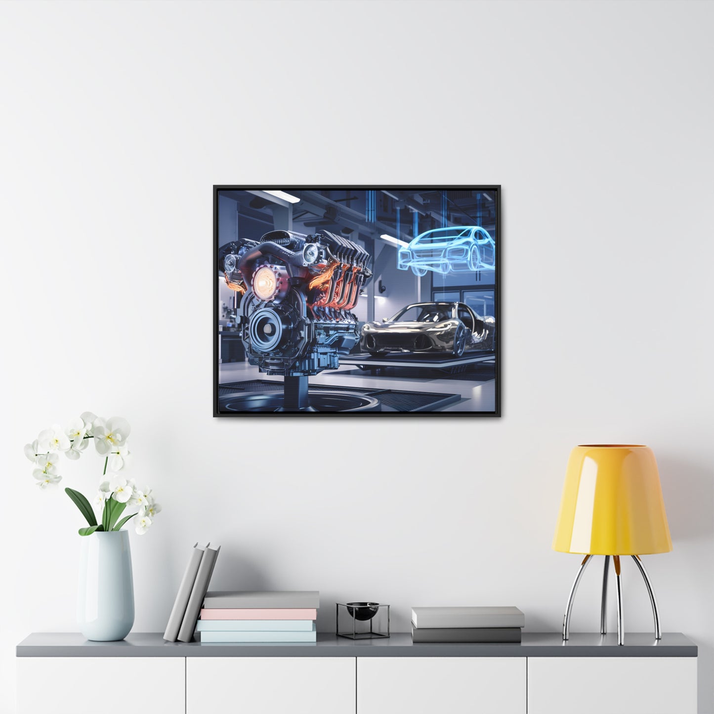 "Cutting-Edge Automotive Engineering" - Gallery Canvas Wraps, Horizontal Frame