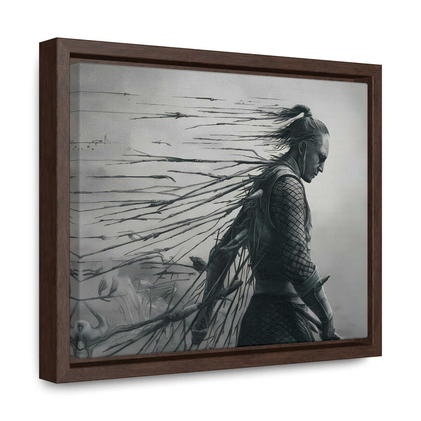 "Endurance in Silence" - Gallery Canvas Wraps, Horizontal Frame