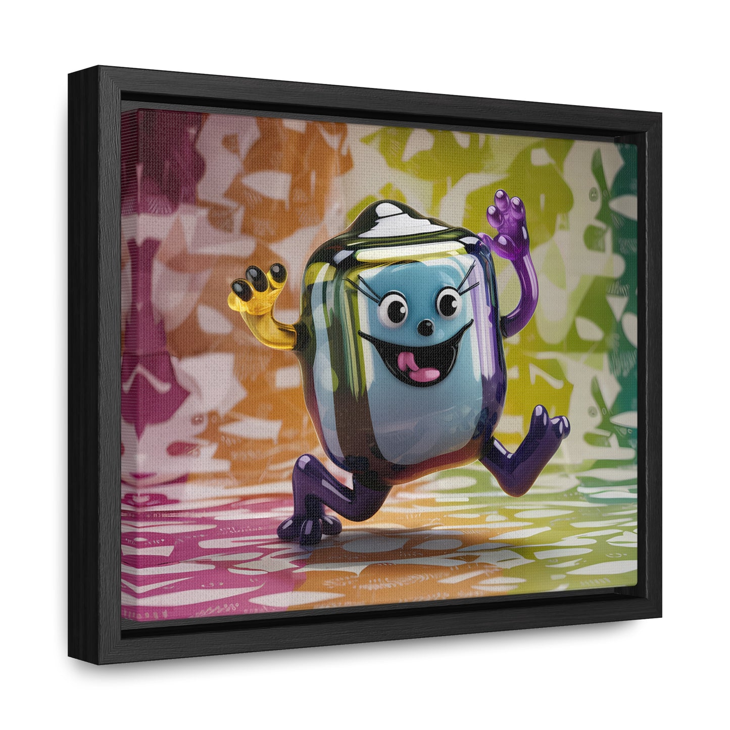 Bubbly Joy in Glass Form - Gallery Canvas Wraps, Horizontal Frame