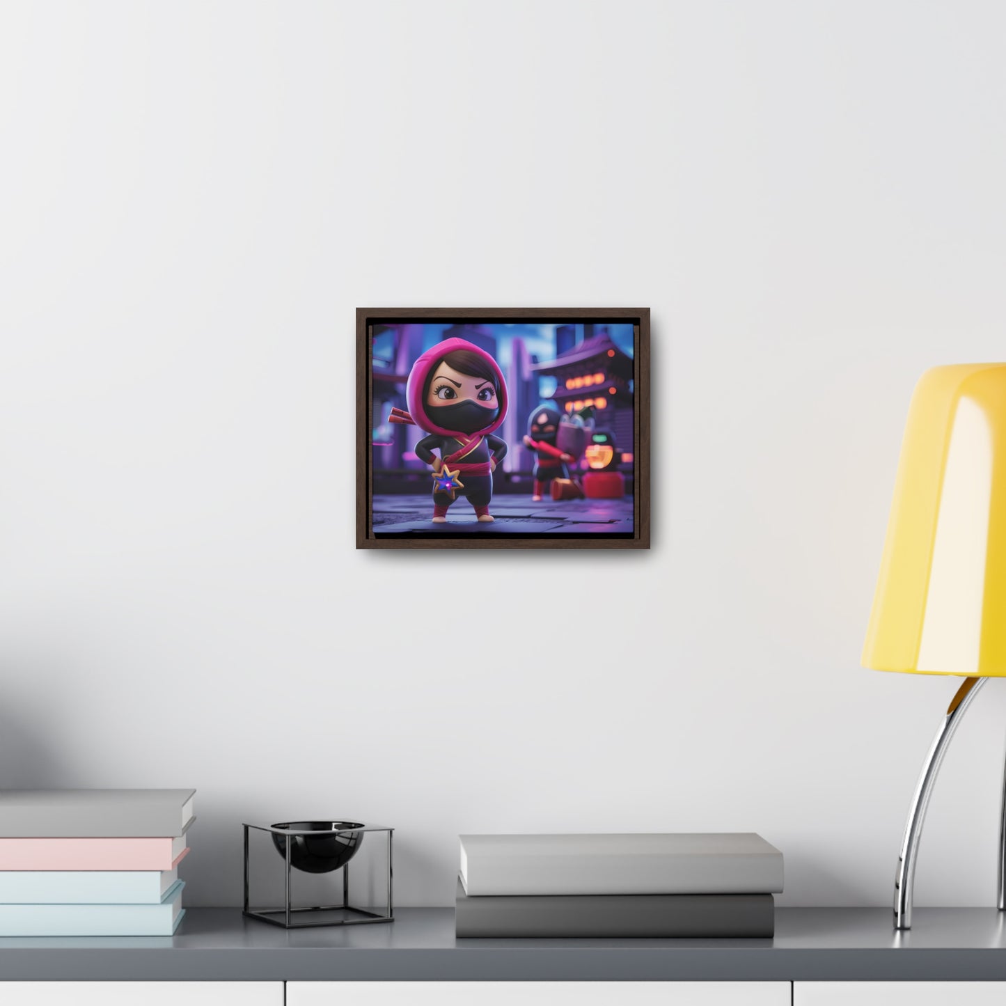 "Midnight Ninja Adventure" - Gallery Canvas Wraps, Horizontal Frame