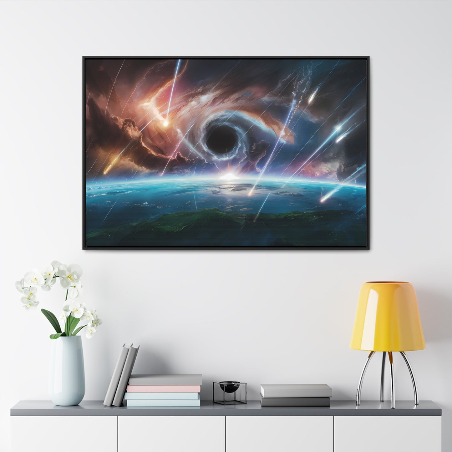 "The Eye of the Cosmic Storm" - Gallery Canvas Wraps, Horizontal Frame