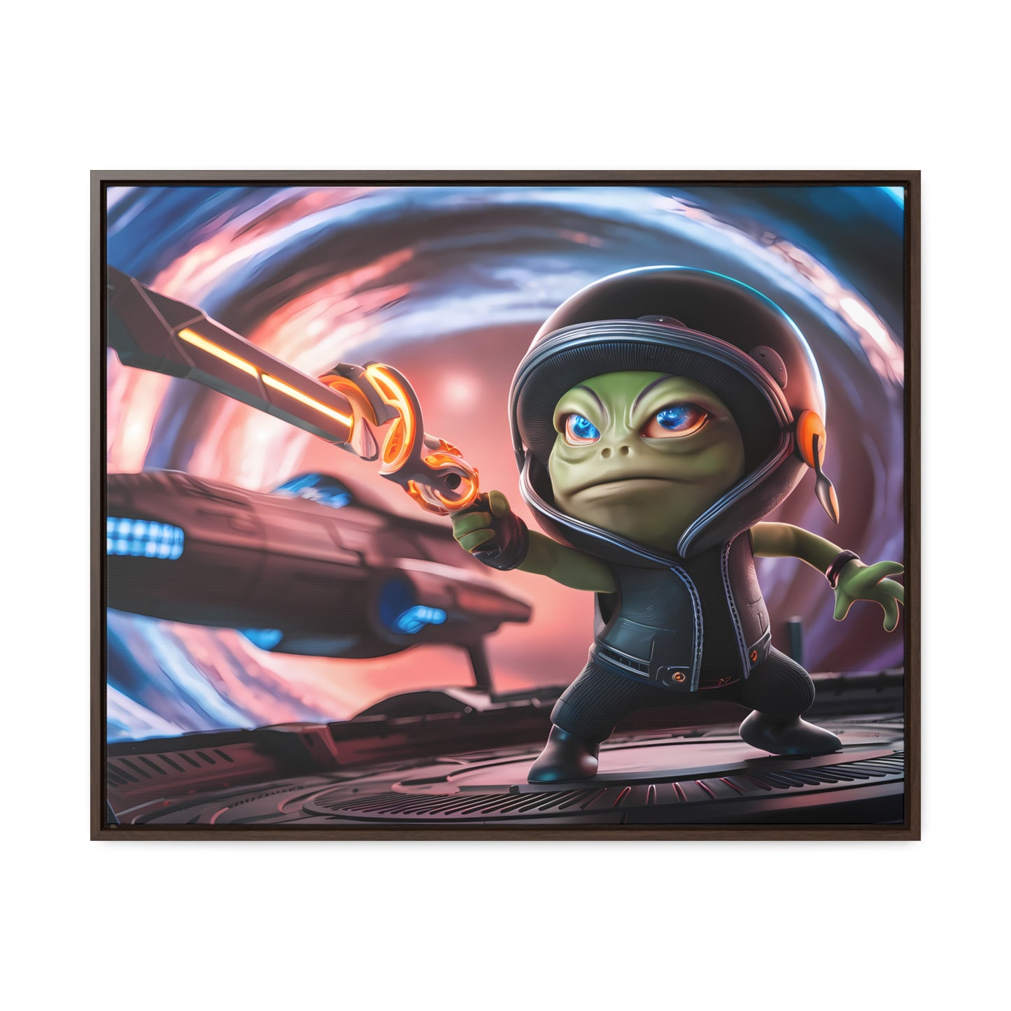 Galactic Guardian: Defender of the Stars - Gallery Canvas Wraps, Horizontal Frame