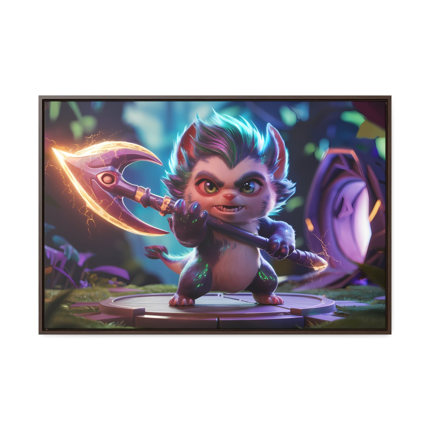 "Fierce Guardian of the Enchanted Forest" - Gallery Canvas Wraps, Horizontal Frame