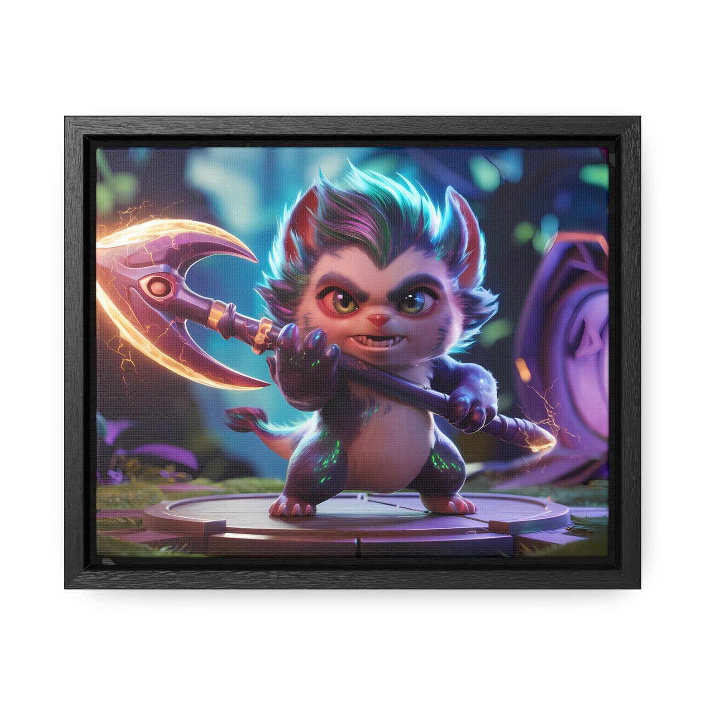 "Fierce Guardian of the Enchanted Forest" - Gallery Canvas Wraps, Horizontal Frame
