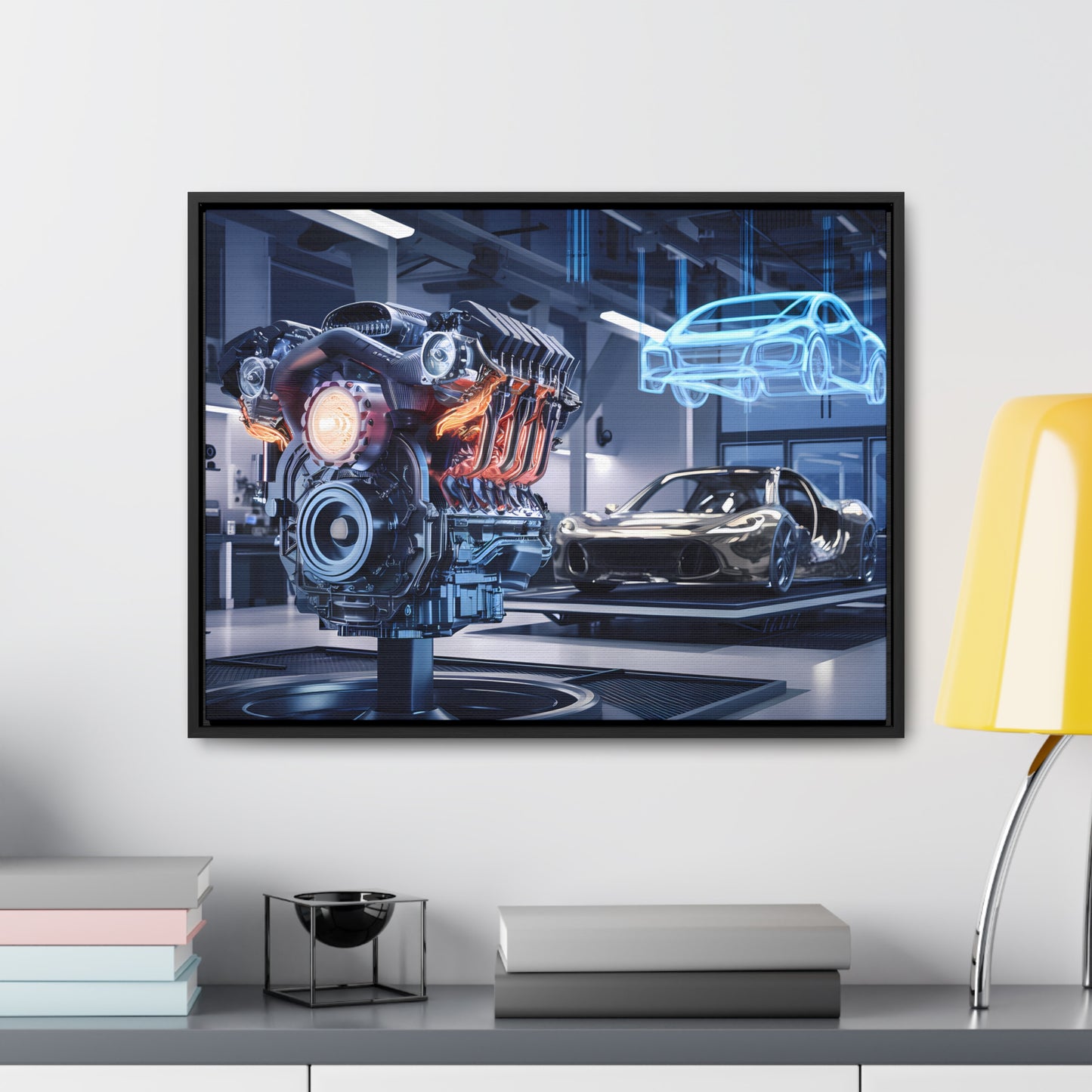 "Cutting-Edge Automotive Engineering" - Gallery Canvas Wraps, Horizontal Frame