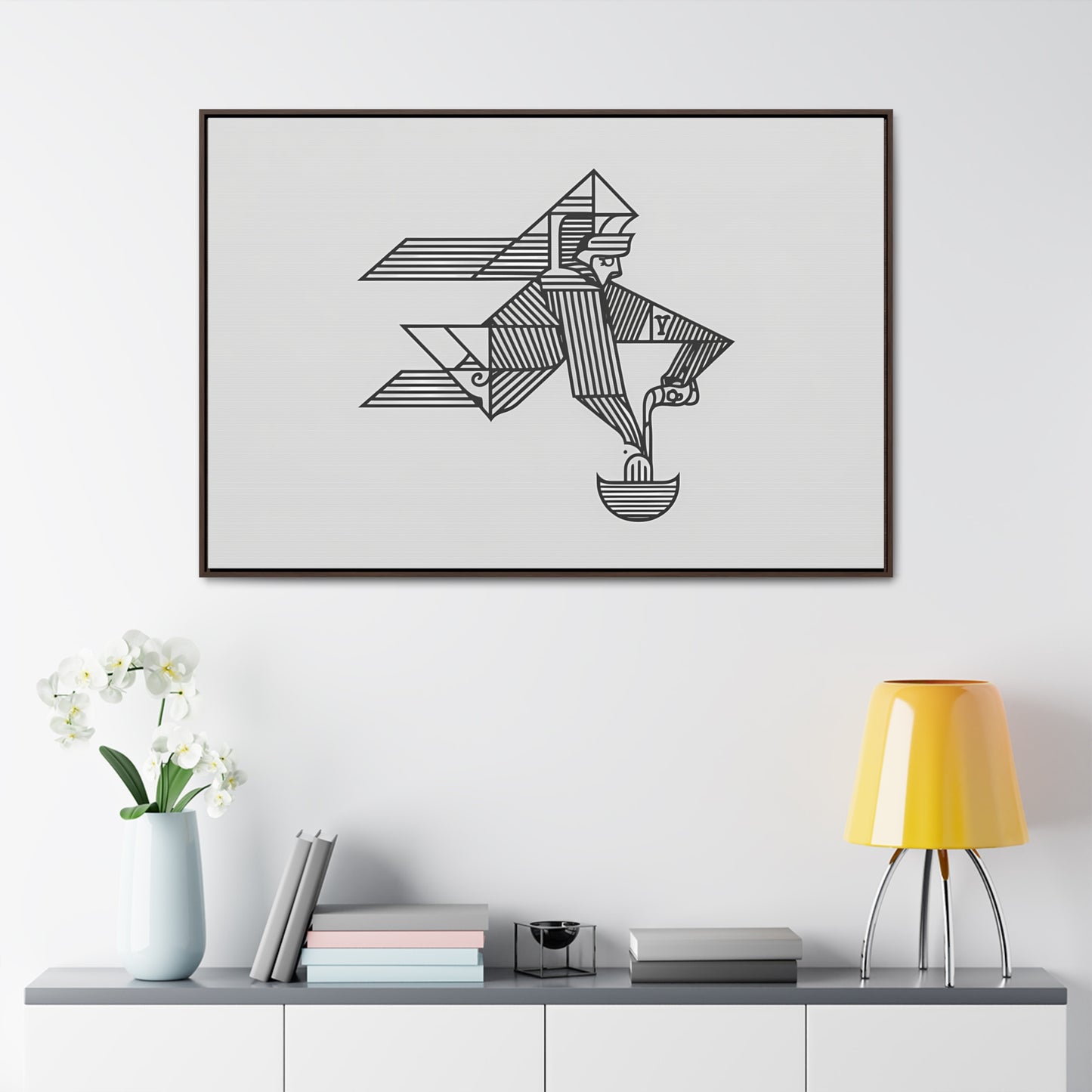 "The Water Bearer" - Gallery Canvas Wraps, Horizontal Frame