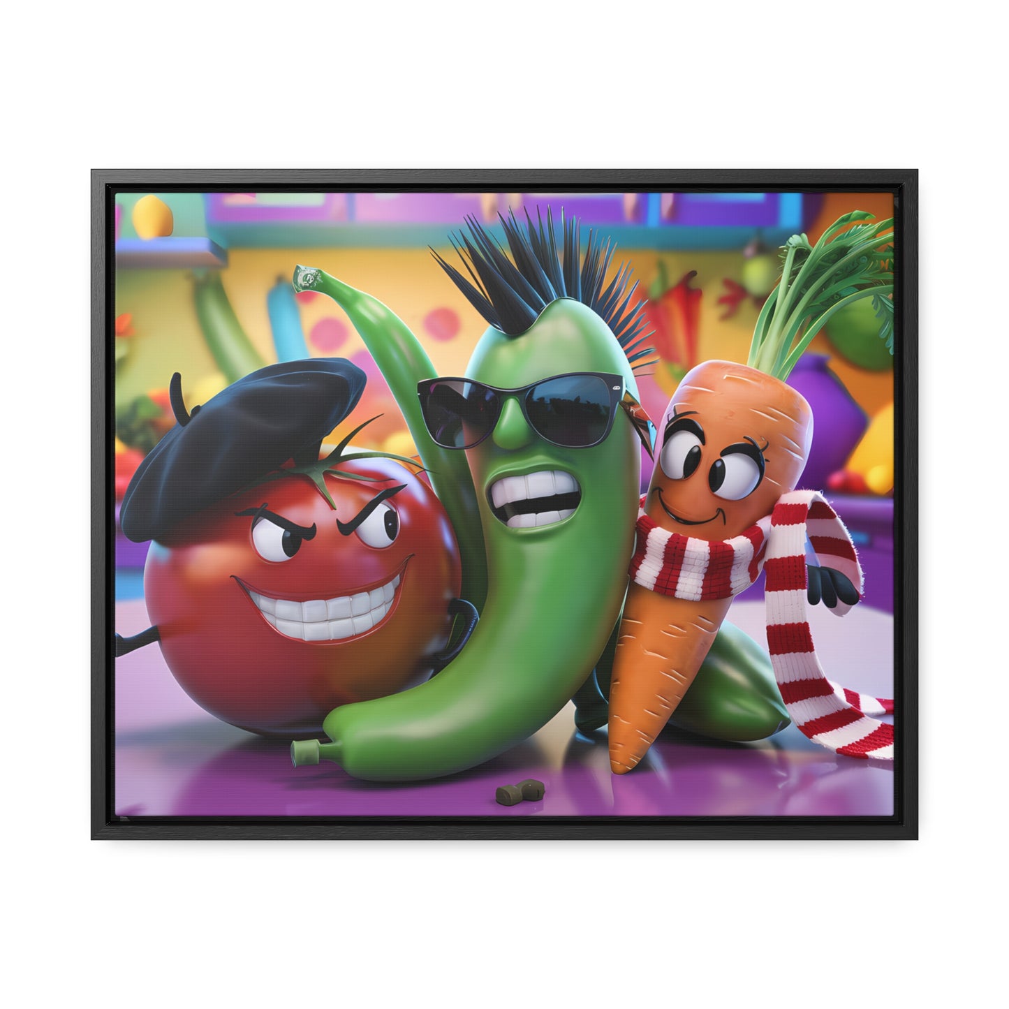 Veggie Rebels - Gallery Canvas Wraps, Horizontal Frame