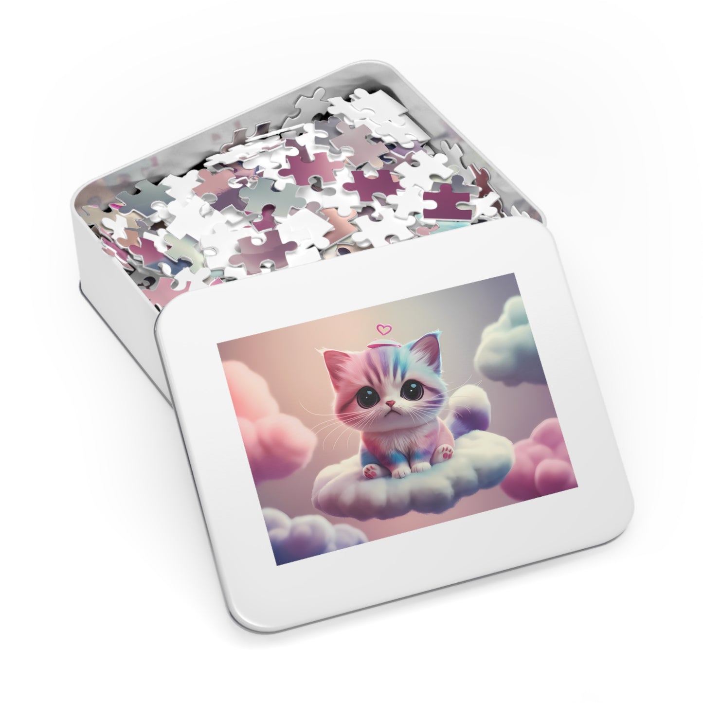 Cloud Kitty Dreams - Jigsaw Puzzle (30, 110, 252, 500,1000-Piece)