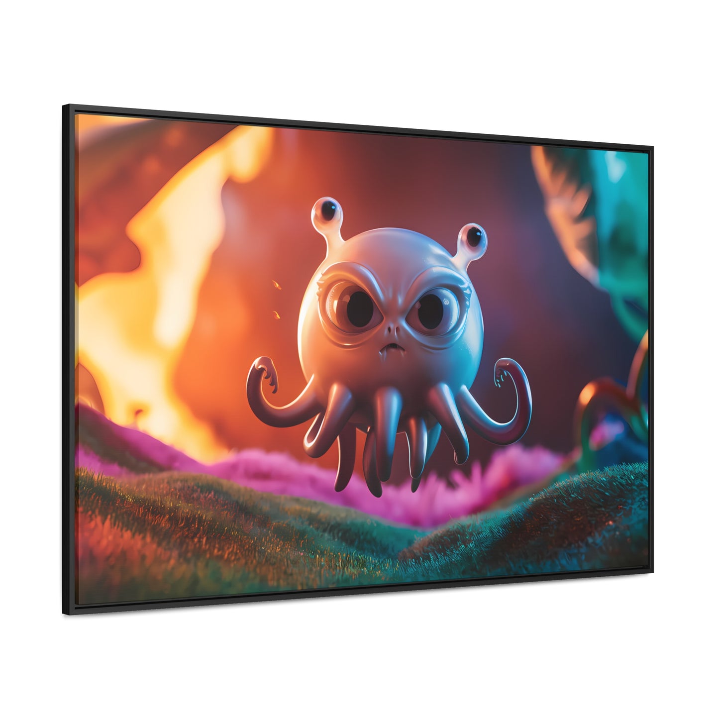 Wrath of the Alien Cephalopod - Gallery Canvas Wraps, Horizontal Frame