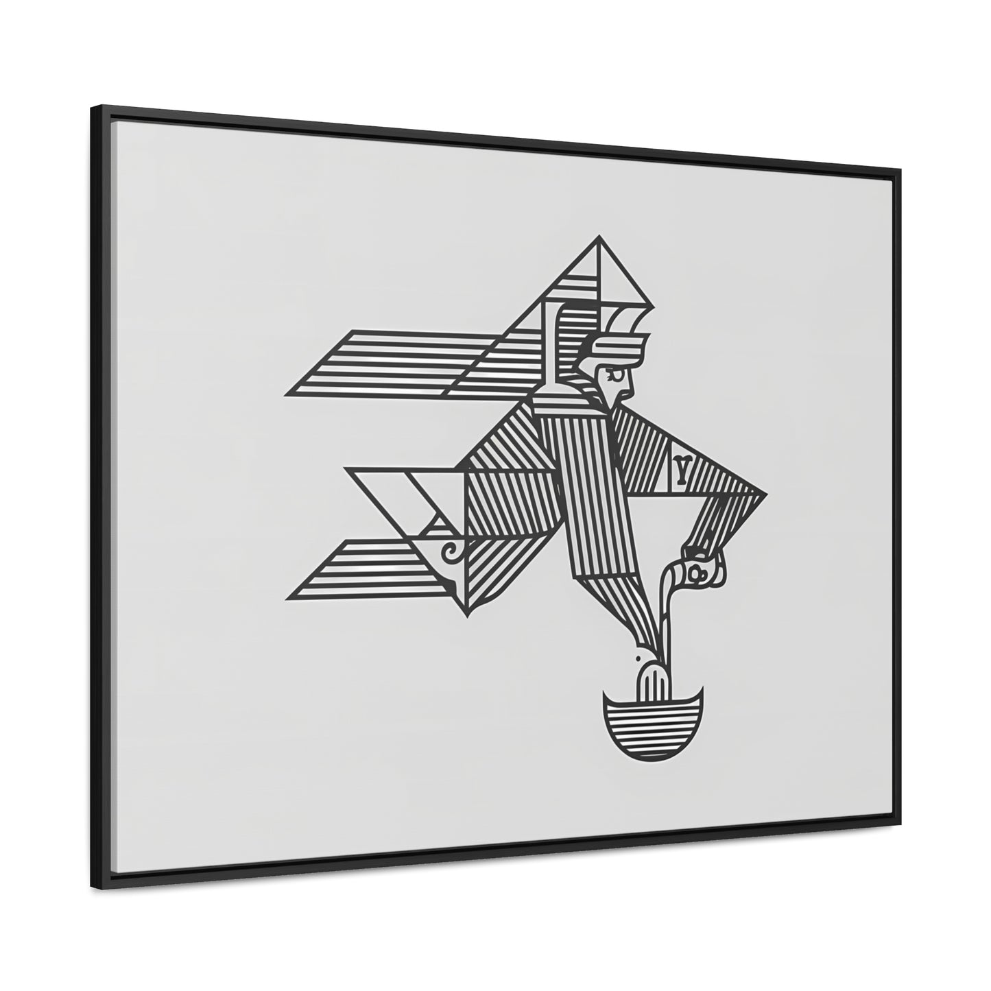 "The Water Bearer" - Gallery Canvas Wraps, Horizontal Frame