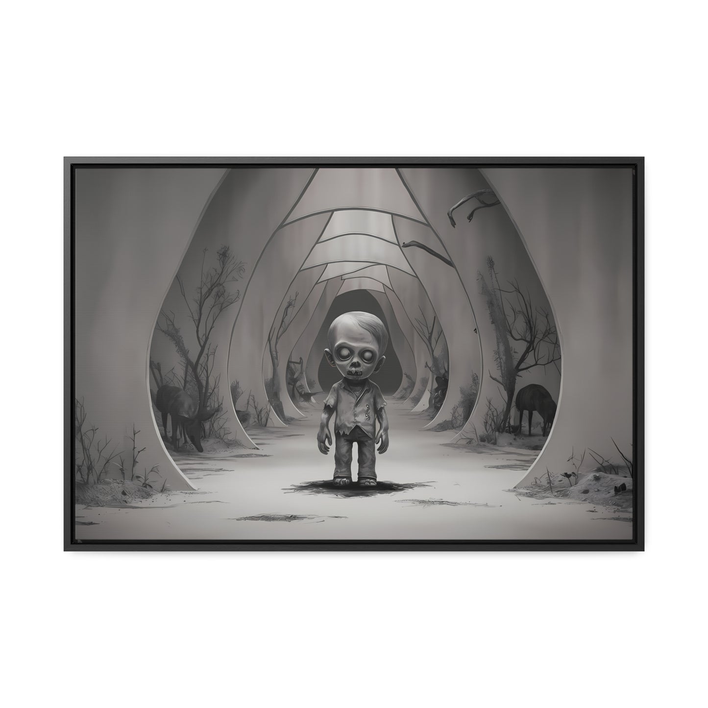 "Echoes of the Forgotten" - Gallery Canvas Wraps, Horizontal Frame