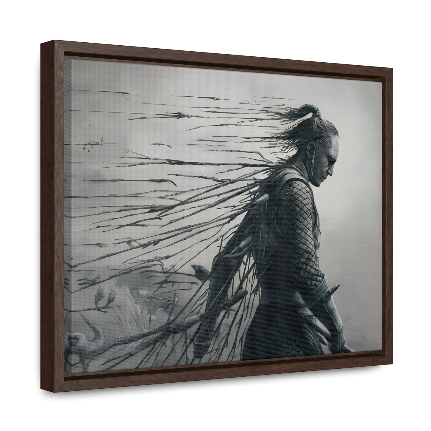 "Endurance in Silence" - Gallery Canvas Wraps, Horizontal Frame