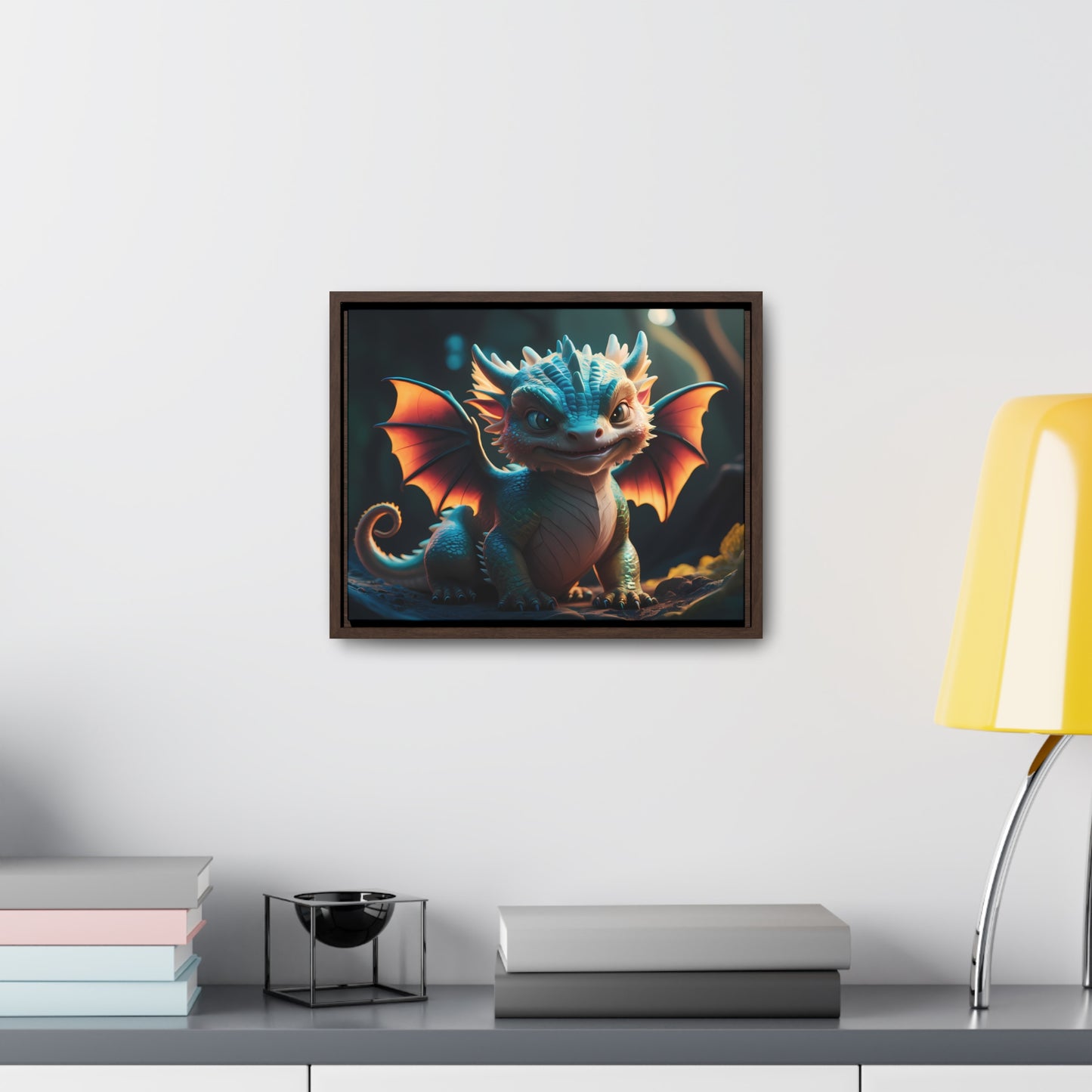 "Forest Guardian Hatchling" - Gallery Canvas Wraps, Horizontal Frame