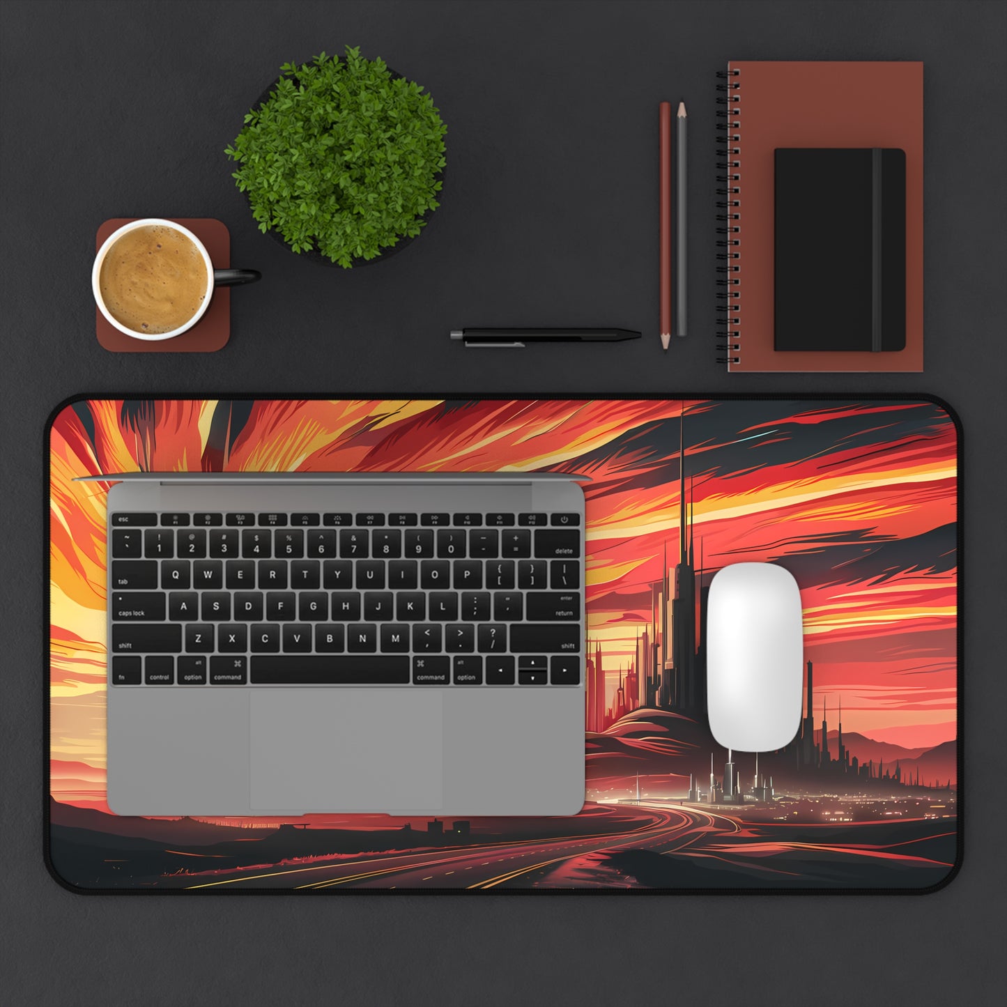 "City of the Setting Sun" - Desk Mat