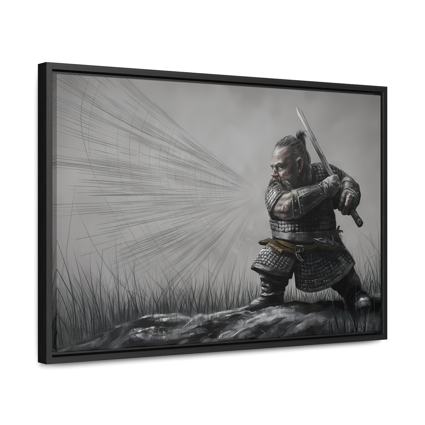 Defender of the Grey Plains - Gallery Canvas Wraps, Horizontal Frame