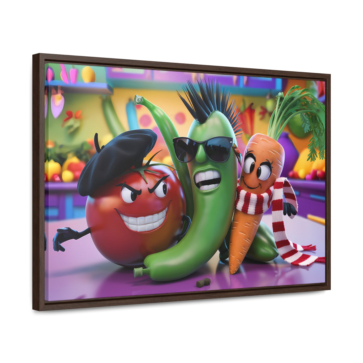 Veggie Rebels - Gallery Canvas Wraps, Horizontal Frame