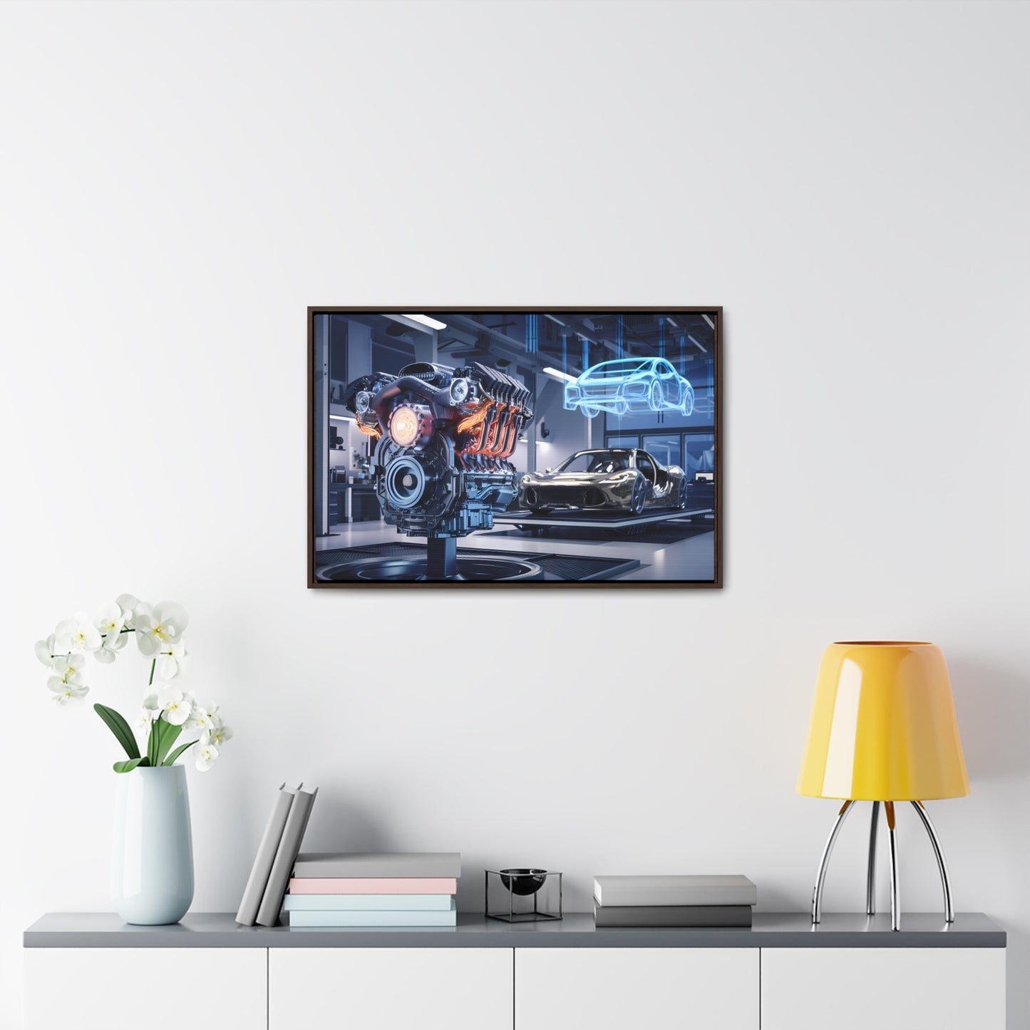 "Cutting-Edge Automotive Engineering" - Gallery Canvas Wraps, Horizontal Frame