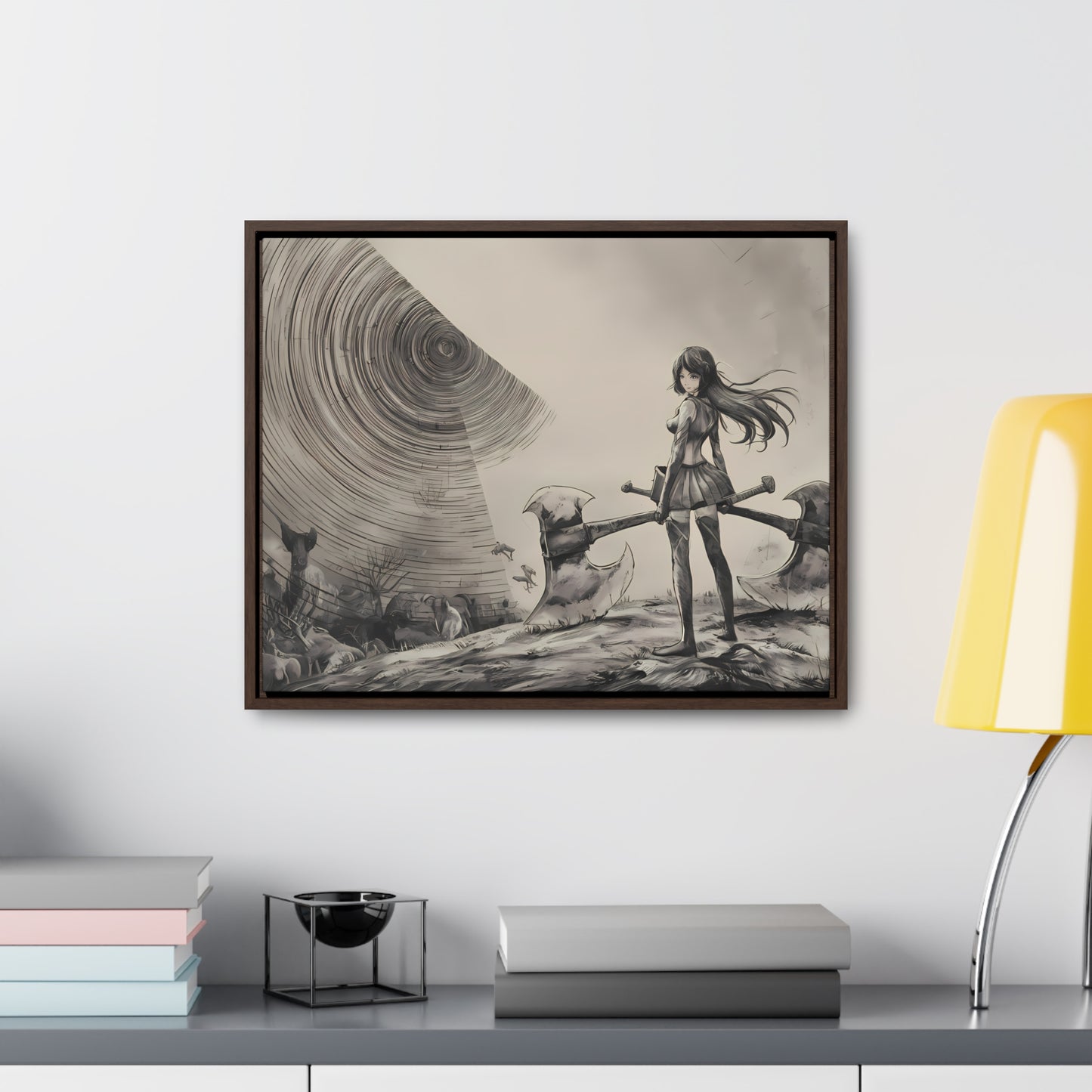 Echoes of the Abyss - Gallery Canvas Wraps, Horizontal Frame