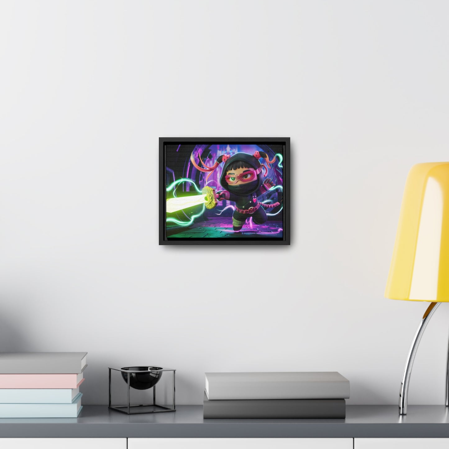 Neon Ninja Unleashed - Gallery Canvas Wraps, Horizontal Frame