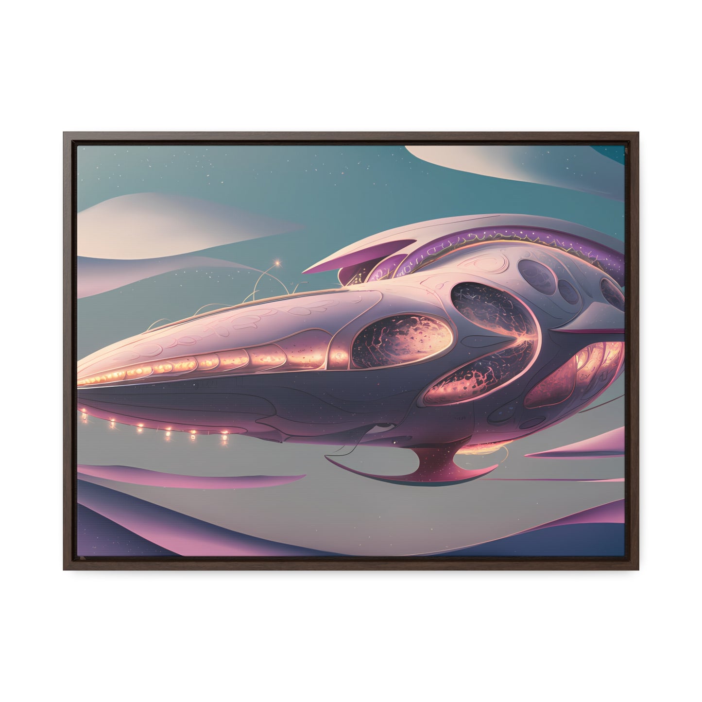 Voyage of the Celestial Whale - Gallery Canvas Wraps, Horizontal Frame