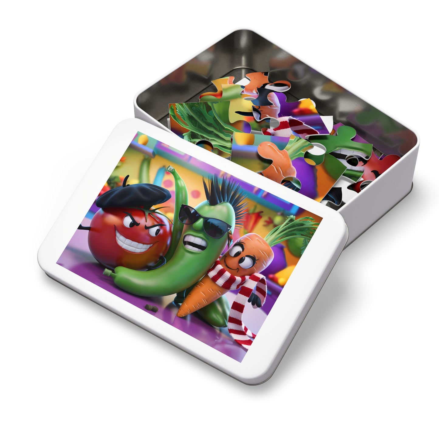 Rebel Veggies Unite! - Jigsaw Puzzle (30, 110, 252, 500,1000-Piece)