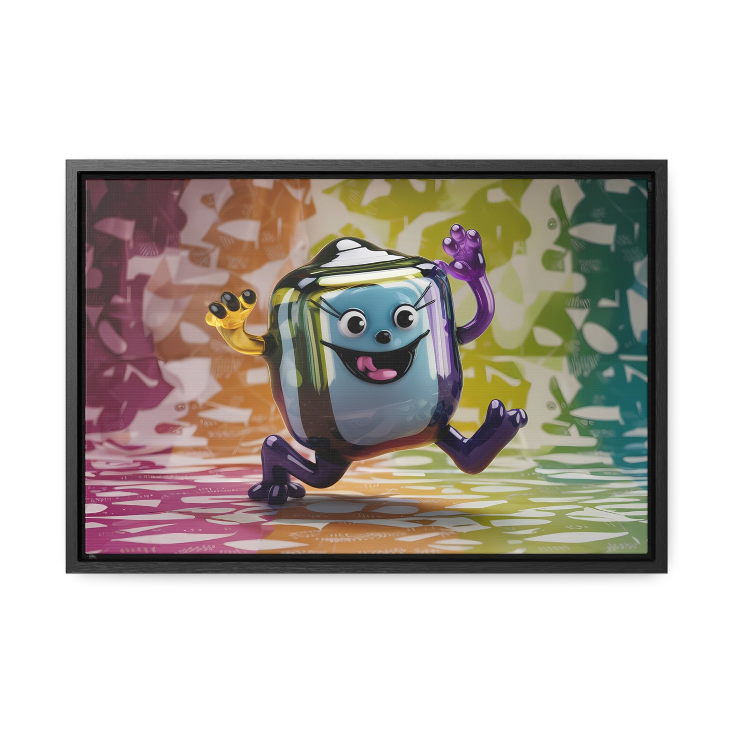 Bubbly Joy in Glass Form - Gallery Canvas Wraps, Horizontal Frame