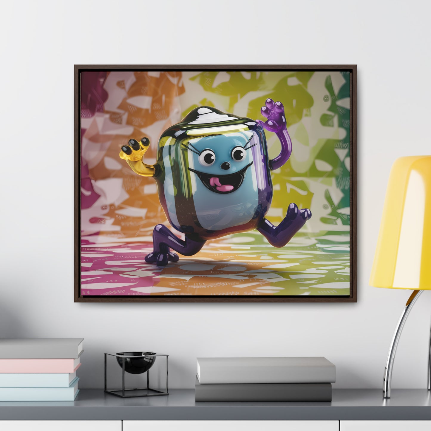Bubbly Joy in Glass Form - Gallery Canvas Wraps, Horizontal Frame