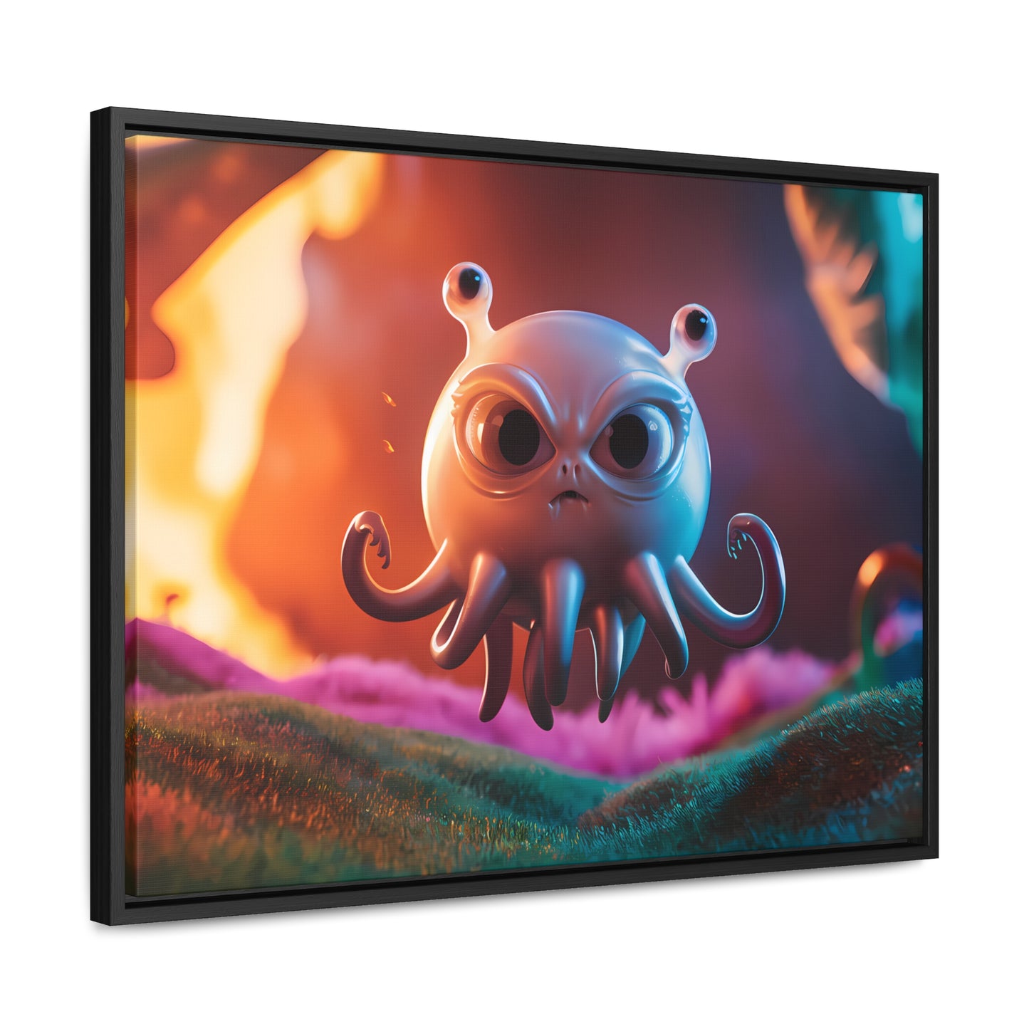 Wrath of the Alien Cephalopod - Gallery Canvas Wraps, Horizontal Frame