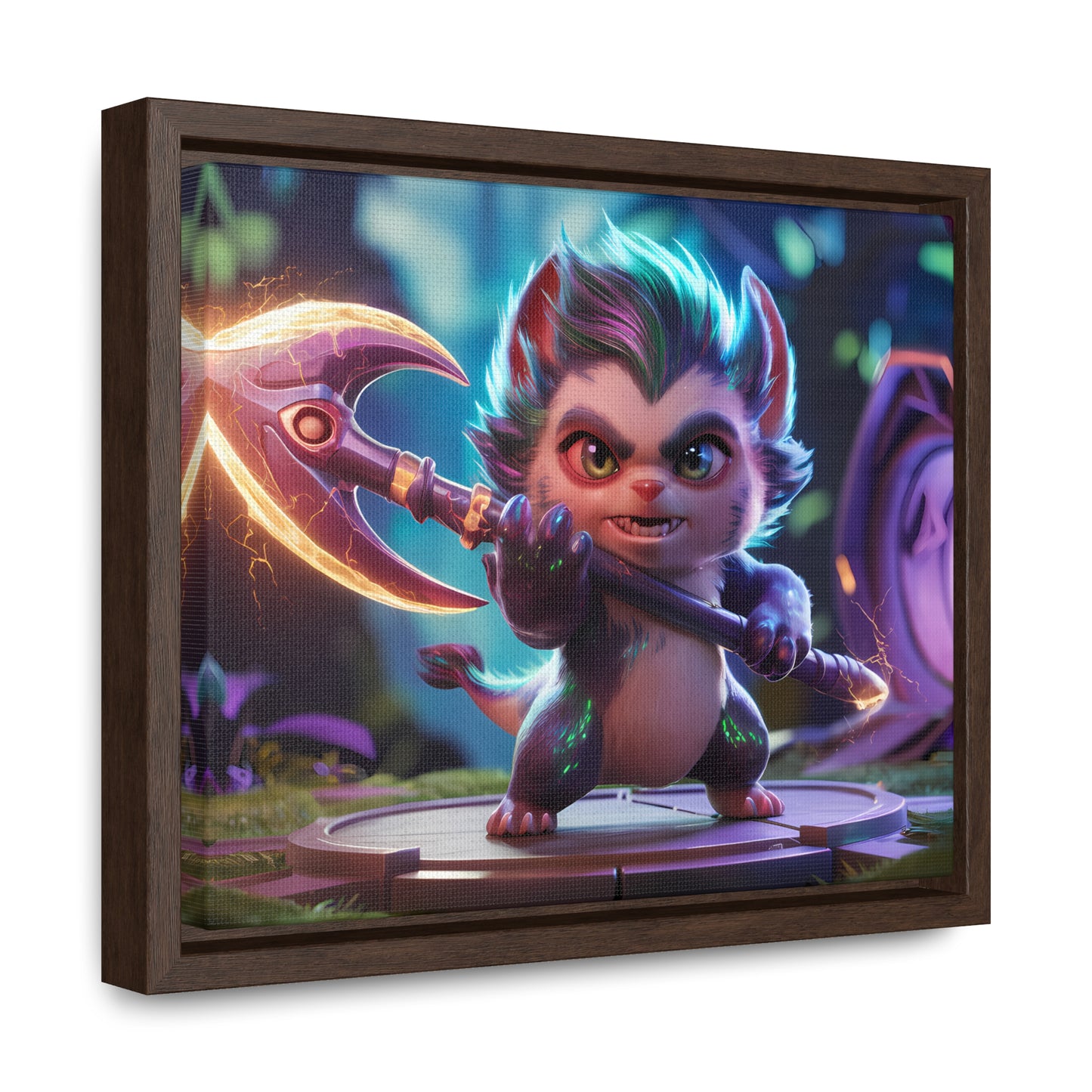 "Fierce Guardian of the Enchanted Forest" - Gallery Canvas Wraps, Horizontal Frame