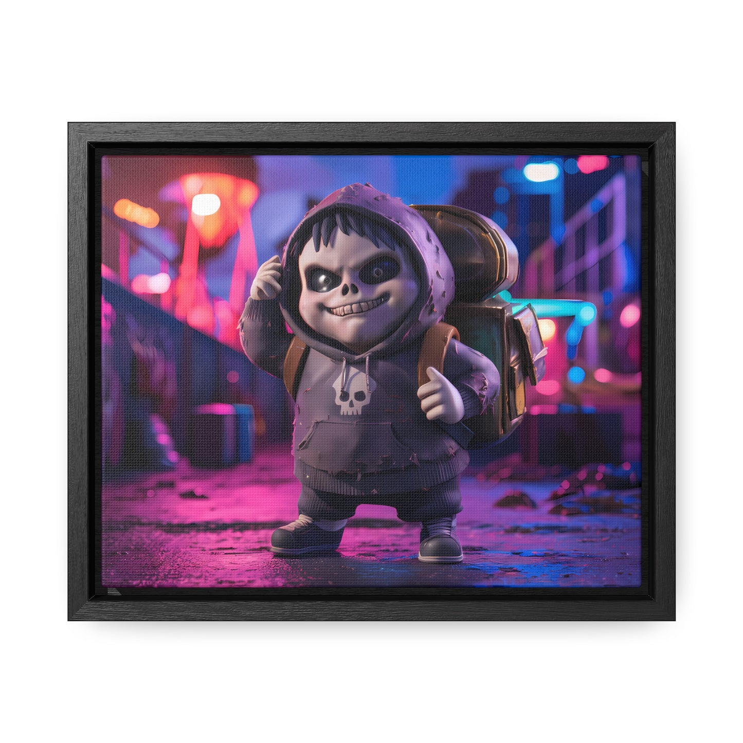 Midnight Mischief - Gallery Canvas Wraps, Horizontal Frame