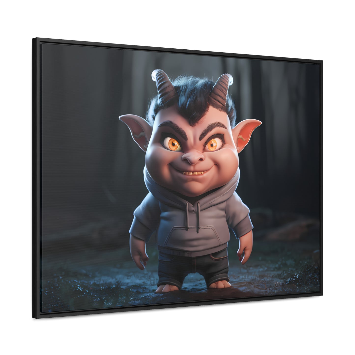 "Forest Mischief" - Gallery Canvas Wraps, Horizontal Frame