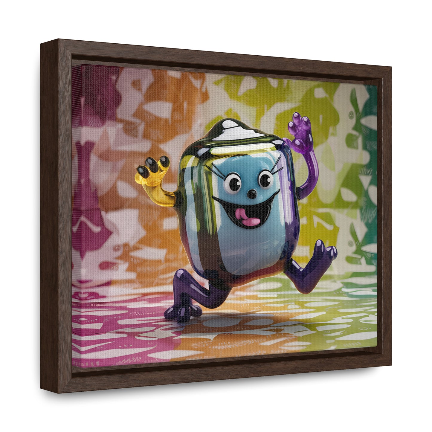 Bubbly Joy in Glass Form - Gallery Canvas Wraps, Horizontal Frame